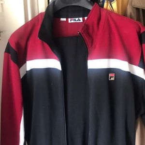 FILA men’s tracksuit- red, black, and white